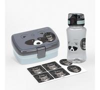 Pack fiambrera y botella infantil Mapache de Lässig personalizable