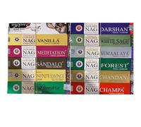 Pack Golden Nag de 12 fragancias - 2 Fragancias Exclusivas - 15g x 12box = 180g
