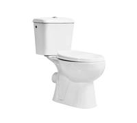 Pack Inodoro salida horizontal con mecanismo, tapa con asiento y fijaciones El Baño Moderno