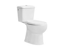 Pack Inodoro salida vertical con mecanismo, tapa con asiento y fijaciones El Baño Moderno