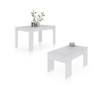 Duehome - Pack mesa de comedor 123 y mesa de centro Vita Artik white