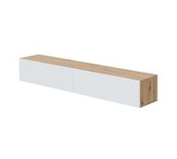 Miroytengo Pack Muebles de Salón Moderno Completo Roble Nodi y Blanco Artik con Sillas White - light wood - 480.7