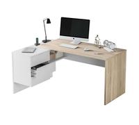 Miroytengo Pack Muebles Despacho Completo Moderno 2 Mesas Escritorio Con Buck 5 Armarios Color Blanco Y Roble White/ wood - 953.35