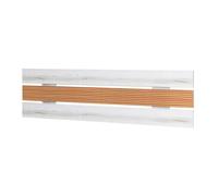 Pack muebles dormitorio matrimonio arles nórdicos modernos color blanco albo y roble rayado