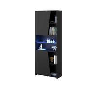 Miroytengo Pack muebles gaming con LED incluido color negro estilo moderno (mesa gamer + 2 estanterías) Black - 622.15