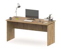 Miroytengo Pack Muebles Oficina 4 Escritorios 155 cm + 3 Estanterías Diferentes Tamaños + Aparador + Librería Color Roble Gold Light wood 1,132.75
