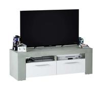 Miroytengo Pack muebles salón Plutón diseño moderno (Mesa TV + Mesa centro + Mesa Comedor + Aparador) White/ gray 537.05