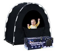 Pack N Play - Funda opaca portátil para cuna, tienda de campaña para cuna de bebé, toldo de cuna de viaje, espacio para dormir para niños de 4 meses en adelante, bloquea más del 90% de la luz