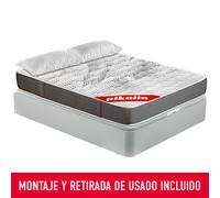 Pack PIKOLIN | Colchón Kale + Canapé blanco + Almohada| Montaje incluido 100 x 210