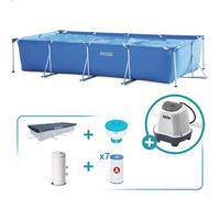 Pack piscina desmontable rectangular small frame 4,5 metros 5 accesorios