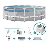 Pack piscina desmontable redonda clearview 5 metros 6 accesorios