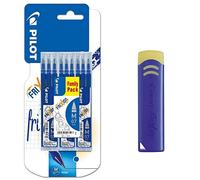 Pack/Set-9 Recambios Frixion Clicker/Ball-Pilot -Repuesto Tinta BLS-FR7 para 0,7 m/m + Goma de Borrar FriXion