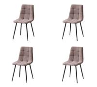 Miroytengo Pack Sillas Comedor Portland Estilo Contemporáneo en Color Gris 43x88x48 cm Pack of 4