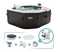 Pack spa hinchable jet & bubble massage 4 personas 6 accesorios