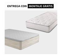 Pack spring 90x190cm muelles y visco y canapé artico somnalis