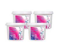 Pack Super Ahorro 4 uds Compacto 10 ACCIONES AQUAPOOL (200 GR) - Pastillas de Cloro multifunción - Disolución Lenta - Apto Piscinas Liner (4x5 KG)