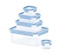 Pack Tupper - Tefal Clip&Close 5 recipientes , 0.15 L-3.7 L, Plástico, Transp
