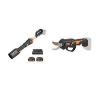 Pack Worx WG585E | WG330E.9 | Soplador y Tijera de poda a batería 20V Máx. | 1 batería - 20V Máx. 2Ah | Cargador |