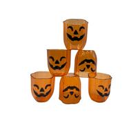 Pack x 6 unidades de Vasos Decoracion Calabaza Halloween Fiestas Guirca