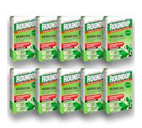 PACK x10 ROUNDUP Herbicida para todo tipo de malas hierbas cubre hasta 108 m2 | 4 Envases de 250ml | Formula Concentrada | Efectos en 1 hora | Elimina hasta 70 especies de hierbas/musgo | Nexum Market