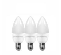 Pack x3 Bombillas LEDECO vela E14 600lm 7W 4000K 160º 15.000h