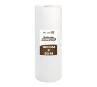 PACKCOBO Rollo Burbuja Embalaje de Plástico, 50cm Ancho y 100m longitud, Transparente (100CM x 50M)