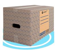 packer PRO Pack 10 Cajas Carton para Mudanzas y Almacenaje con Asas 430x300x250mm