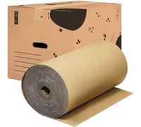 packer PRO Pack 10 Cajas Carton para Mudanzas y Almacenaje Ultra Resistentes con Asas 60x40x40cm y Rollo de Cartón Ondulado de 90cm x 25m