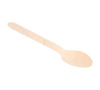 packer PRO Pack 100 Cucharas Deshechables de Madera Sostenible, 16cm