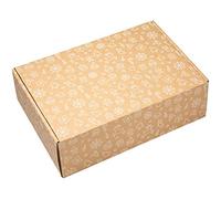 packer PRO Pack 25 Cajas Carton Envios Automontables para Ecommerce y Regalo, (Navidad Mediana 34x23,5x11cm, Navidad)