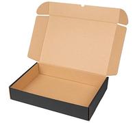 packer PRO Pack 25 Cajas Carton Envios para Ecommerce y Regalo Negras Automontable, Grande 43x30x8cm