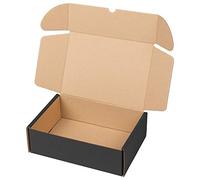 packer PRO Pack 25 Cajas Carton Envios para Ecommerce y Regalo Negras Automontable, Pequeña 25x18x8cm
