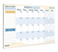 PACKLIST Planificador Mensual, Organizador A4 INGLÉS - Agenda Calendario Perpetuo - Monthly Planner, 25 Hojas
