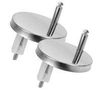 PACKOVE 2 Pares Tornillos para Tapa Wc con Plástico y Tapones de Expansión de Goma Kit de Recambios para Asientos de Wc Fijación Rápida y Fácil Instalación Compatible con Diferentes Tipos