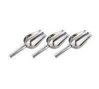 PACKOVE 3 Piezas Pala Mango Acero Inoxidable Recogedora Multifuncional de para y Granos, Adecuado para Restaurantes y Buffets en Cocina Profesional