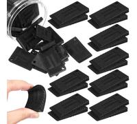 PACKOVE 40 Piezas Cuñas y Calzas para Nivelar de Plástico Negro, Niveladores de Muebles para Patas de Mesa y Electrodomésticos, Estabilidad Mejorada, Fácil Instalación