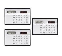 PACKOVE Calculadora de Plástico Estudiantes Solar Portátil Negra para Entrada Digital y Diseño Liviano Adecuado para Uso Escolar y Oficina