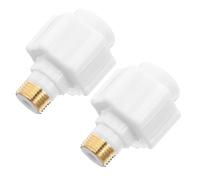 PACKOVE Calentador de Agua Eléctrico de Pared 2 Unidades Cabezal de Cobre Integrado y Aislamiento para Ducha sin Fugas y Protección contra Electricidad