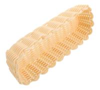 PACKOVE Cesta para Vajilla de Imitación de Ratán, Organizador de Cubiertos Tejido, Plástico, Beige, Ligera y Resistente al Desgaste, para Tenedores y Toallas, Cocina y Comedor