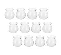 PACKOVE Kit de 12 Piezas de Micro Paisaje Ecológico Maceteros Redondos de Plástico para Plantas Hidropónicas, Fácil de Limpiar, Adecuado para Decoración del Hogar y Cultivo de Flores