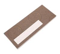 PACKOVE Libro Plegable de Caligrafía para Adultos, Papel Blanco Marrón | Cuaderno de Escritura Retro, Páginas Plegables Resistentes, Uso en Caligrafía y Cartas, Formato Portátil