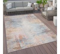 Paco Home Alfombra Exterior Interior Terraza Cocina Vintage Pastel Motivos Abstractos, tamaño:140x200 cm, Color:Multicolor 2