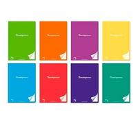 Pacsa libreta noventagramos 48 Hojas 4x4 Tapas cartulina plastificada a5+ 90gr 8 Colores Surtido -6u-