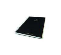 Pacsa - PACSA CUADERNO SERIE FIRST CLASS A5 MICROPERFORADO 120H TAPA NEGRA RELIEVE ORO/PLATA SURTIDOS -4U- - Color no elegible 16036