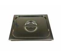 Paderno World Cuisine 12 1/2 Pulgadas por 10 1/2 Pulgadas estándar de Acero Inoxidable Tapa para Hotel Pan - 1/2