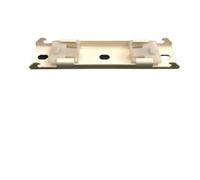 PADGCNOR Riel para Cortina 10 Uds. Accesorios de riel Pista, Deslizadores Cortina, Tornillos, Soporte Montaje Superior Lateral, sujeción Fija(10x Dual Top Mount)