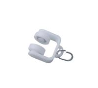 PADGCNOR Riel para Cortina Rueda de Pista, Accesorios for Barra Cortina, polea, Gancho, Anillo, guía, Rodillo Bola for Caminar, silencioso(White 10pcs)