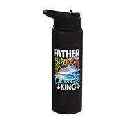 Padre del Cumpleaños Cruise King Birthday Boy Party Stainless Steel Insulated Water Bottle
