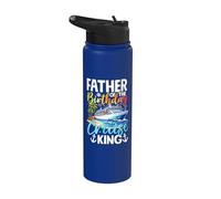 Padre del Cumpleaños Cruise King Birthday Boy Party Stainless Steel Insulated Water Bottle