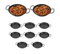 Paella Esmaltada | Pack 10, 6 y 1 Unidades | Paellera Valenciana de Acero | Raciones Individuales, Mini Paellas Tapas Arroces | Paellas Grandes | Hostelería Bar Restaurantes Hoteles